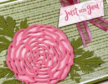 Ranunculus Romance Pop Up Card