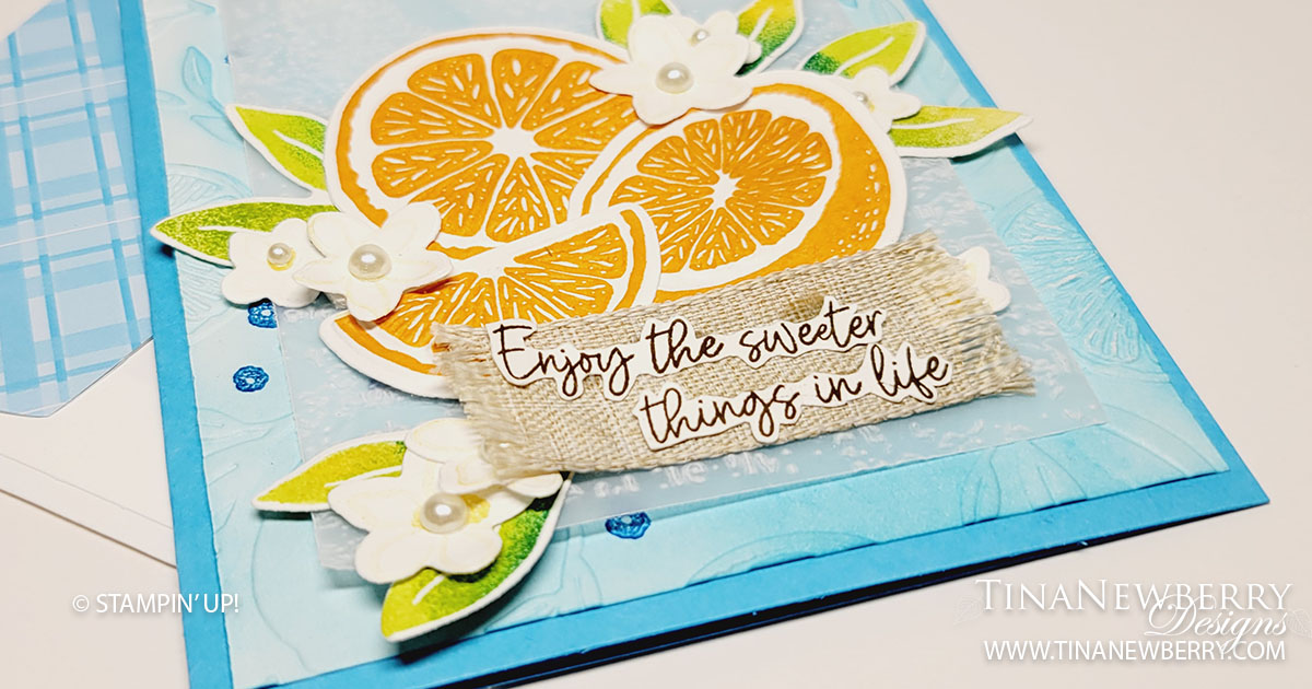 Enjoy the Sweeter Things in Life Handmade Card